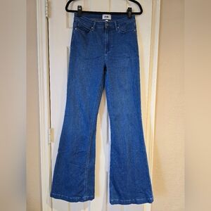 Paige Genevieve High Rise Flare Jeans Size 28